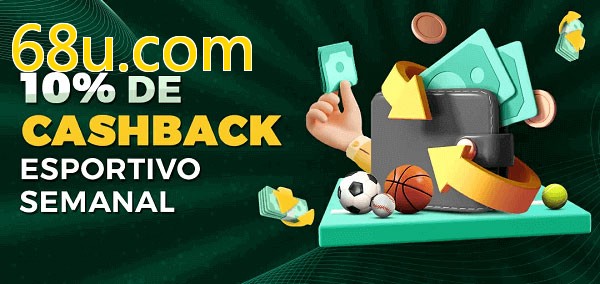 10% de bônus de cashback na 68u.com